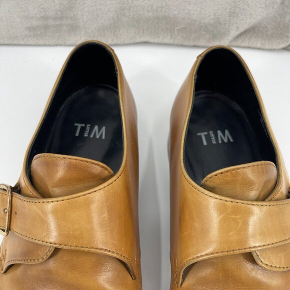 Tim Little London Sundown Tan Leather Monk Strap Dress Shoes Preppy main image 4